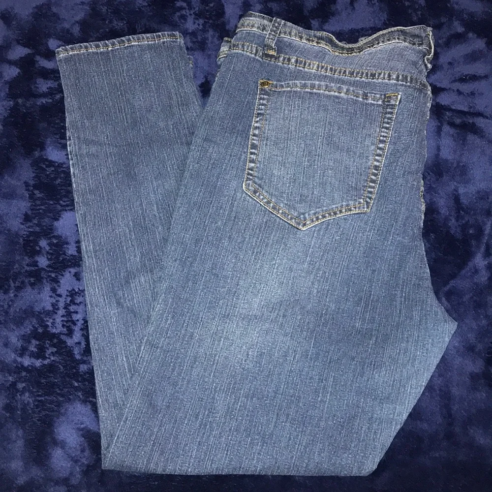 Just Fab Plus Skinny Jeans - Blue - Size 14
